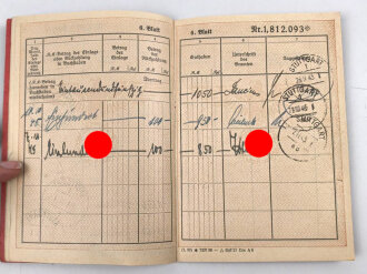 Deutsche Reichspost "Postsparbuch" eintragungen bis 1945
