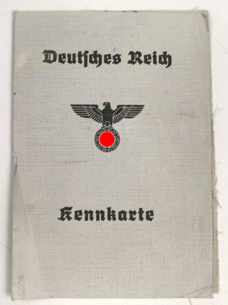 Deutsches Reich, Kennkarte eine Frau aus Kanth, datiert 1944