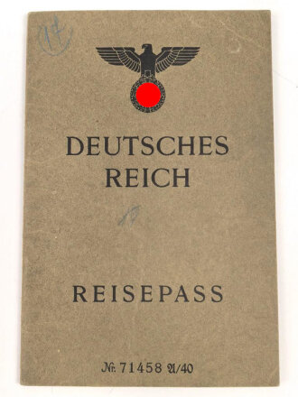 Deutsches Reich, Reisepass einer Frau aus Celle, datiert...