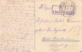 1. Weltkrieg, Ansichtskarte "Ein deutscher...