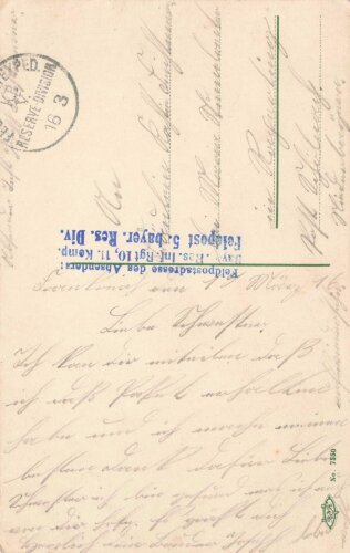 1. Weltkrieg, Ansichtskarte "Wir schützen Weib...