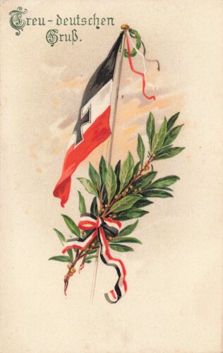 1. Weltkrieg, Ansichtskarte "Treu - deutschen Gruß"
