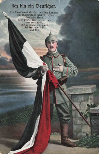 1. Weltkrieg, Ansichtskarte "Ich bin ein Deutscher"
