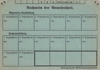 Reichsluftschutzbund DKG Kaiserslautern, Bescheinigung...