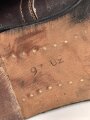 Luftwaffe, Paar Stiefel für Fallschirmjäger. Ungetragenes Paar in sehr gutem Zustand, rotbraune Ausführung, Sohlenlänge knapp über 32cm . In dieser Qualität selten