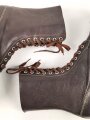 Luftwaffe, Paar Stiefel für Fallschirmjäger. Ungetragenes Paar in sehr gutem Zustand, rotbraune Ausführung, Sohlenlänge knapp über 32cm . In dieser Qualität selten