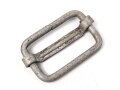 Gürtelschieber aus Leichtmetall, so an den Luftwaffe Tropenhosen mit Beintasche zu sehen. Höhe 44mm