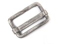 Gürtelschieber aus Leichtmetall, so an den Luftwaffe Tropenhosen mit Beintasche zu sehen. Höhe 43mm