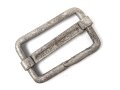 Gürtelschieber aus Leichtmetall, so an den Luftwaffe Tropenhosen mit Beintasche zu sehen. Höhe 43mm