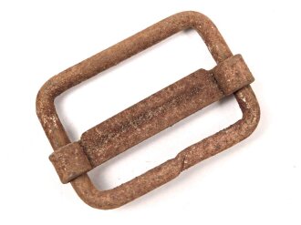 Gürtelschieber aus Eisen, angerostet, Aussenhöhe 38mm