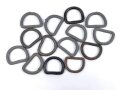 Konvolut D-Ringe aus Wehrmachtsbeständen. Eisen, meist 33mm Breit
