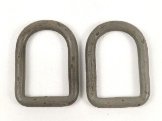 Paar Eiserne Beschläge Wehrmacht, 26 x 36mm
