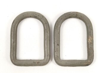 Paar Eiserne Beschläge Wehrmacht, 26 x 36mm