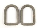 Paar Eiserne Beschläge Wehrmacht, 26 x 36mm
