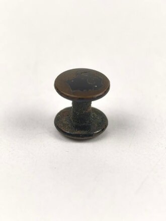 Doppelpilzkopf Wehrmacht, Buntmetall lackiert, 9mm Durchmesser