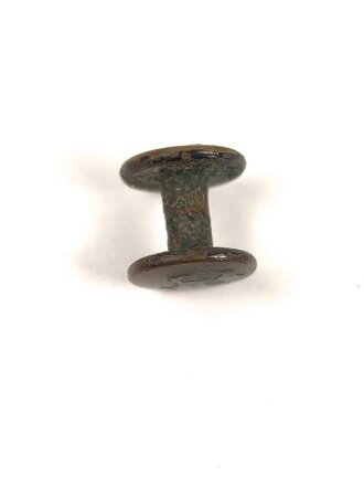 Doppelpilzkopf Wehrmacht, Buntmetall lackiert, 9mm Durchmesser