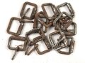 Eiserne Dornschnalle Wehrmacht. etwa 19mm Breit, angerostet, 13 Stück