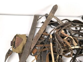 Umfangreiches Konvolut Lederriemen aller Art
