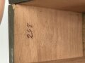 Transportkasten für Kohlenoxydanzeiger der Wehrmacht. Originallack, mit der Inneneinteilung.
