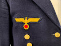 Kriegsmarine, dunkelblaue Paradejacke für einen Maschinenobergefreiten. Kammerstück von 1936, die Effekten original vernäht. Guter Zustand