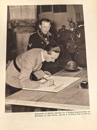 Deutsches Sängerbundfest Breslau 1937, "Deutsches Volk - Singendes Volk"datiert 1937, 164 Seiten, DIN A4