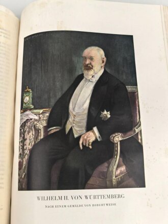 "Wilhelm II. - Württembergs Geliebter Herr" um 1928, 312 Seiten, über DIN A4
