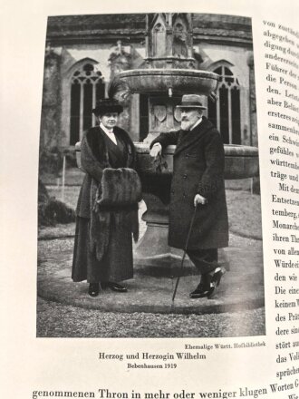 "Wilhelm II. - Württembergs Geliebter Herr" um 1928, 312 Seiten, über DIN A4