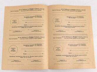 Reichssportabzeichen Wiederholungszeugnis, blanko