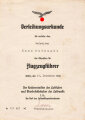 Verleihungsurkunde zum Abzeichen für Flugzeugführer für einen Gefreiten, ausgestellt am 1943