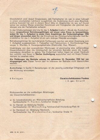 "Heranziehung zum Deutschen Volksturm"...