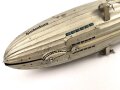 Luftschiff / Zeppelin " LZ 129 Hindenburg" als Kinderspielzeug aus Blech der Firma " Tippco"  Länge 29cm, Original Bemalt, die Luftschraube aus Zelluloid, Funktioniert einwandfrei. Ungereinigtes Stück