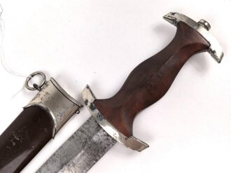 SA Dienstdolch, Hersteller RZM M7/14 Lüneschloss Solingen. Griffadler war entfernt und ist neu eingesetzt. Altersspuren