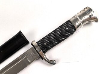 Extraseitengewehr KS98 Wehrmacht. Hersteller Alcoso Solingen, Klingenätzung " Zur Erinnerung an meine Dienstzeit"
