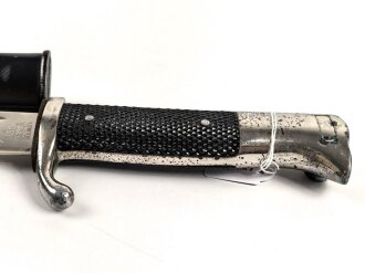 Extraseitengewehr KS98 Wehrmacht. Hersteller Alcoso Solingen, Klingenätzung " Zur Erinnerung an meine Dienstzeit"