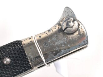 Extraseitengewehr KS98 Wehrmacht. Hersteller Alcoso Solingen, Klingenätzung " Zur Erinnerung an meine Dienstzeit"