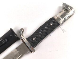 Extraseitengewehr KS98 Wehrmacht. Hersteller Alcoso Solingen, Klingenätzung " Zur Erinnerung an meine Dienstzeit"