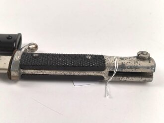 Extraseitengewehr KS98 Wehrmacht. Hersteller Alcoso Solingen, Klingenätzung " Zur Erinnerung an meine Dienstzeit"
