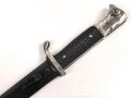 Extraseitengewehr KS98 Wehrmacht. Hersteller Alcoso Solingen, Klingenätzung " Zur Erinnerung an meine Dienstzeit"