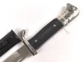 Extraseitengewehr KS98 Wehrmacht. Hersteller Alcoso Solingen, Klingenätzung " Zur Erinnerung an meine Dienstzeit"