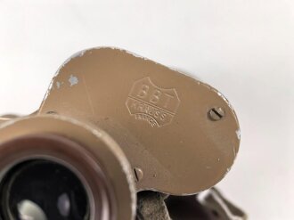 Dänemark, Doppelfernrohr 7 x 50 Modell 1950. Fertigung von "BBT Krauss France"  Klare Durchsicht, Originallack. Selten