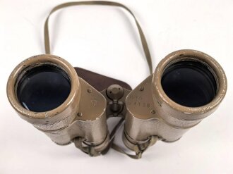 Dänemark, Doppelfernrohr 7 x 50 Modell 1950. Fertigung von "BBT Krauss France"  Klare Durchsicht, Originallack. Selten
