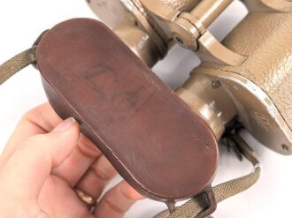 Dänemark, Doppelfernrohr 7 x 50 Modell 1950. Fertigung von "BBT Krauss France"  Klare Durchsicht, Originallack. Selten