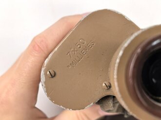 Dänemark, Doppelfernrohr 7 x 50 Modell 1950. Fertigung von "BBT Krauss France"  Klare Durchsicht, Originallack. Selten