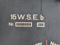 15 Watt Sender Empfänger b datiert 1944. Originallack, ungereinigtes Stück, Funktion nicht geprüft