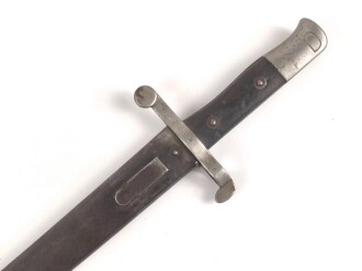 Österreich, Seitengewehr Kropatschek Modell 1886, Herstellermarke auf Klingenrücken Steyr 1886