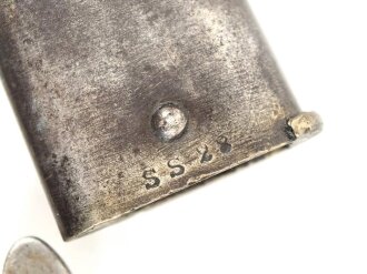 Österreich, Seitengewehr Kropatschek Modell 1886, Herstellermarke auf Klingenrücken Steyr 1886