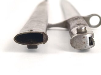 Österreich, Seitengewehr Kropatschek Modell 1886, Herstellermarke auf Klingenrücken Steyr 1886