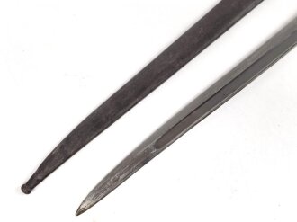 Österreich, Seitengewehr Kropatschek Modell 1886, Herstellermarke auf Klingenrücken Steyr 1886