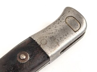 Österreich, Seitengewehr Kropatschek Modell 1886, Herstellermarke auf Klingenrücken Steyr 1886