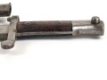 Österreich, Seitengewehr Kropatschek Modell 1886, Herstellermarke auf Klingenrücken Steyr 1886